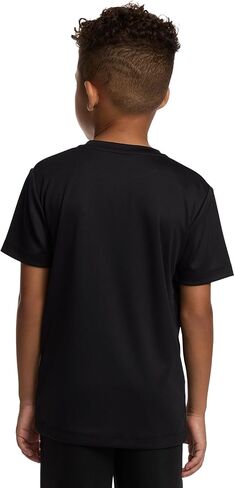 Boys' Lifestyle Short Sleeve Top, Standard Shirt with Logo, Comfortable Fit in Saudi Arabia