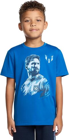 Boys' Lifestyle Short Sleeve Top, Standard Shirt with Logo, Comfortable Fit in Saudi Arabia