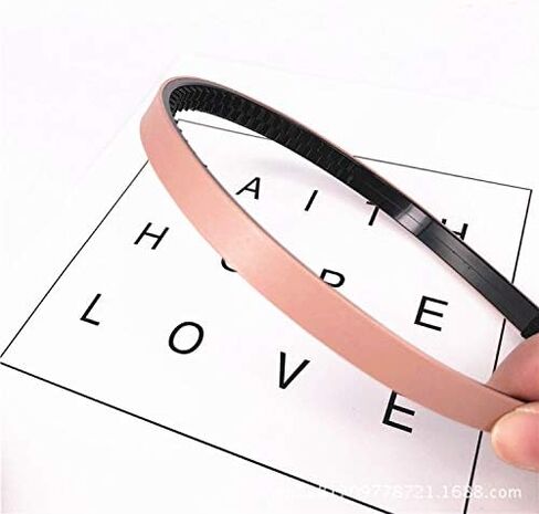 Xiwstar Skinny Leather Covered Twist Headband Hair Bows Hair Loop Clasp Glitter Party Hairbands for Women and Girls (Solid Narrow - 7pcs) in Saudi Arabia