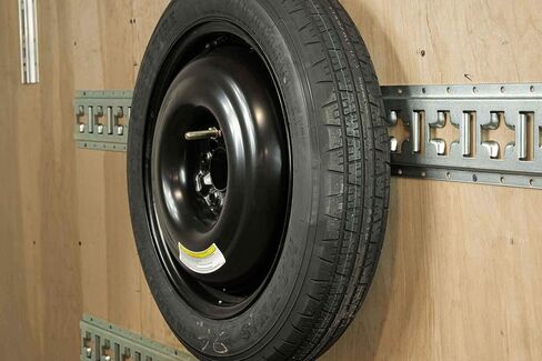 MyTee Products E Track Park Tyre Holder Mount (حزمة واحدة) - حاملة عجلات احتياطية للشاحنات ، والمقطورات المغلقة ، ونبعها ، والكراجات | متوافق مع أنظمة ETRACK و XTRACK in Kuwait