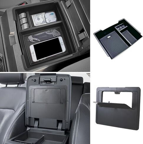 2PCS Centre Console Organizer Tray for Toyota 2024 2025 Tacoma(4th Gen) Accessories Armrest Storage Box and Hidden Storage Box Secret Compartment in Kuwait