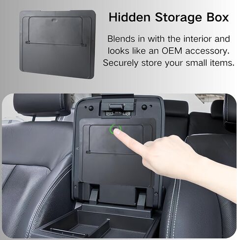 2PCS Centre Console Organizer Tray for Toyota 2024 2025 Tacoma(4th Gen) Accessories Armrest Storage Box and Hidden Storage Box Secret Compartment in Kuwait