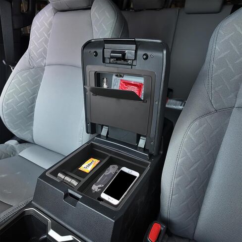 2PCS Centre Console Organizer Tray for Toyota 2024 2025 Tacoma(4th Gen) Accessories Armrest Storage Box and Hidden Storage Box Secret Compartment in Kuwait