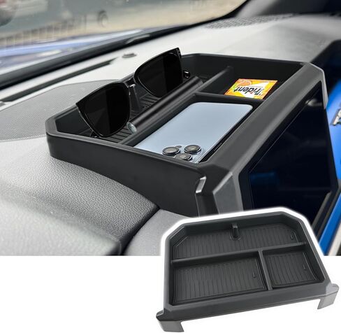 2PCS Centre Console Organizer Tray for Toyota 2024 2025 Tacoma(4th Gen) Accessories Armrest Storage Box and Hidden Storage Box Secret Compartment in Kuwait