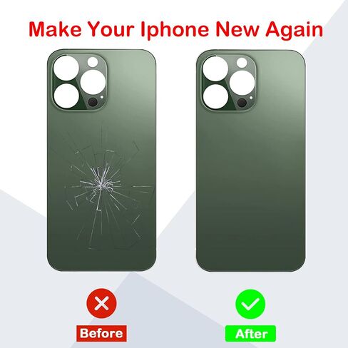 Phoupair OEM Rear Back Glass Replacement for iPhone 13 Pro Max 6.7 Inches with Professional Repair Tool Kit (Sierra Blue) in Saudi Arabia