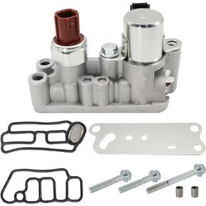 VVT Solenoid Variable Valve Timing Solenoid Fits for Honda for Acura for Odyssey Pilot for Accord Crosstour 3.5L V6 Replace 918-056 15810-R70-A03 15810-R70-A04 Front Spool Valve Assembly