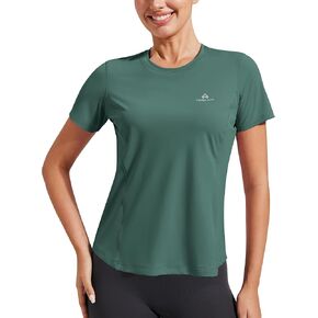 Pioneer Camp Women's Workout Shirts Short Sleeve Quick Dry T-Shirt Gym Athletic Tshirts Yoga Running Tops Crew Neck Tees