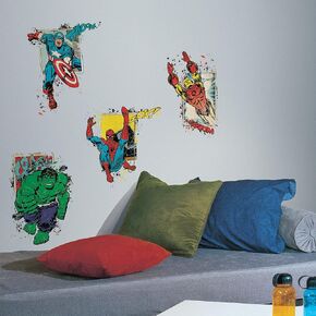 Marvel Superhero Burst Giant Peel and Stick Wall Decals by RoomMates, RMK2773TB