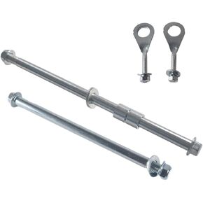330mm Mini Bike Rear Axle + 225mm Front Wheel Axle With Chain Adjuster For Coleman CT200U BT200X CT200U-EX 196CC 200CC 6.5HP Engine Mini Bike Parts