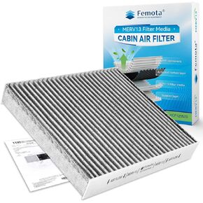 Certified MERV 13 Cabin Air Filter with Activated Carbon, CF12552 for Nissan Altima(2019-2024)，Rogue(2021-2024)，Pathfinder(2022-2024), Infiniti QX50(2019-2024)，QX55 / QX60(2022-2024)