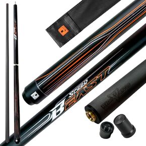 Little Monster Beast Carbon Fiber 3 Pieces Break Jump Cue Pool Stick Breach 147cm 12.9mm with Leather Bag in Kuwait
