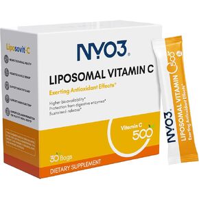 Liposomal Vitamin C 500mg 30 Packets, Liposovit-C High Absorption Ascorbic Acid Fat Soluble VIT C- Supports Immune System & Collagen Booster - Powerful Antioxidant Skin Health