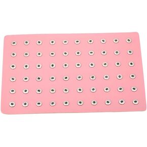 1PC 12mm Snap Jewelry Display Stand Pu Leather Snap Chunk Hold up to 60 Charms Jewelry Trays Jewelry Boxes & Organizers (Rose red)