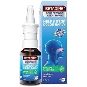 for Betadine Cold Defence Nasal Spray, 20ml (Packaging May Vary)