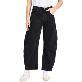 Free People Women's We The Free Good Luck Mid-Rise Barrel Jeans