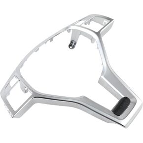 AUTOKAY Silver Steering Wheel Trim Cover for Mercedes W204 W212 C E CLA 12-14 AMG Style Silver