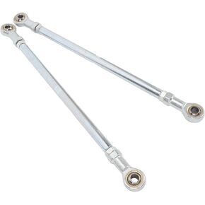 1 Pair 295mm 8mm Steering Tie Rod Kit Fit for Go Kart ATV Racing Cart Steel Alloy High Strength Long Lasting Go Kart Steering Tie Rod Tie Rod End Connector Joint Kit