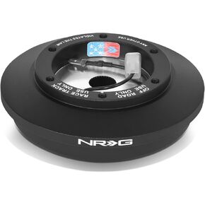 NRG Innovations NRG-SRK-121H Steering Wheel Quick Release Short Hub Adapter, 6x70mm Bolt Pattern, Retain Horn & Turn Signals, Black Body