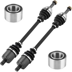Front Left or Right CV Axle & Wheel Bearing Kit for Polaris Ranger Midsize 500/570/570 Crew/EV/ETX 2015 2016 2017 2018 2019 2020 2021 2022, 2 CV Axles and 2 Wheel Bearings