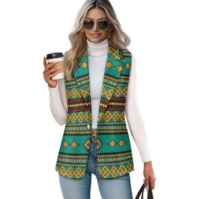 Aztec Vest Women,Western Vest For Women,Women Suit Vest,Sleeveless Blazers,S-5XL