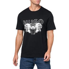 HUGO Men's Big Logo Wolf Graphic T-Shirt