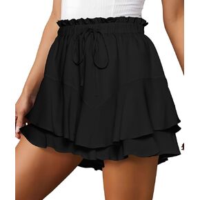 Cosonsen Women Shorts Summer Summer Skorts Flowy Skorts Boho High Weist Mini Skirt