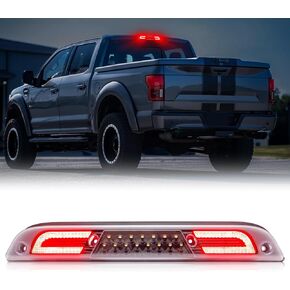 3rd Third Brake Lights LED Compatible with F150 2015-2024,for Superduty F250/F350/F450/F550 2017-2024,for Ranger 2019-2024, Cab Roof Cargo Light Rear Center High Mount Stop Lamp Clear Lens