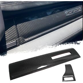 Car Dashboard Passenger Panel Trim for Dodge RAM TRX Rebel Laramie Pickup Truck Big Horn Sport 1500 2019 2020 2021 2022 2023,Geniune Carbon Fiber Co-Pilot Overlay,Car Glove Storage Box Cover
