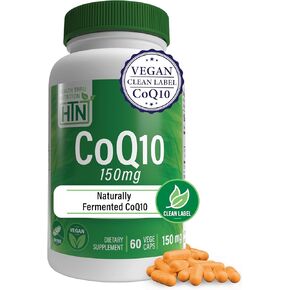 Health Thru Nutrition CoQ-10 150mg - 60 Capsules | Ubiquinone Coenzyme Q10 | Supports Cellular Energy & Antioxidant Protection | Non-GMO, Soy-Free, Vegan, Gluten-Free