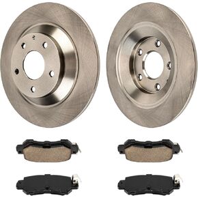 11.93in Rear Brake Kits, Brake Rotors and Ceramic Brake Pads Compatible with 2013 2014 2015 Mazda CX-5
