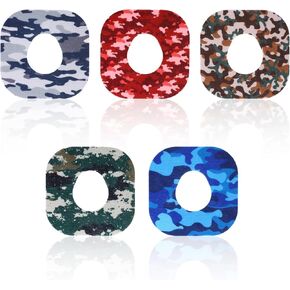 25pcs Adhesive Over Patches for Dexcom G7, Waterproof & Sweatproof Adhesive Tape Latex-Free Sugar Monitor Patch Camouflage Print Sensor Sticker Compatible with Dexcom G7 (5 Styles)