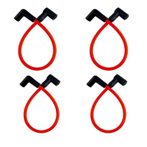 Marine Spark Plug Wires Replacement for Johnson Evinrude 90 115 HP 4 Cyl, Outboard Engines, Replacement 18-8839 9-28092, Premium Ignition Spark Plug Wire Leads Set 4PCS