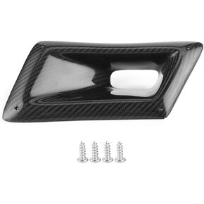KIMISS Front Bumper Intake Hole Air Duct Cover, Fit for Nissan 350Z Z33 2003‑2009 Left Side Carbon Fiber Bumper Air Vent Intake Duct Car Accessory