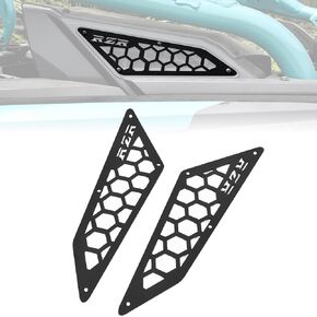 SAUTVS Aluminum Air Intake Cover Grill for Polaris RZR PRO R 2022-2025/RZR PRO XP 2025, Black Metal Mesh Engine Side Vent Inlet Protection Cover Bezel, Enhanced Airflow & Durability(2PCS)