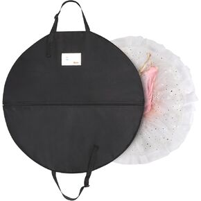 Univivi Tutu Dance Costume Bag ، حقائب ملابس قابلة للطي 40 بوصة قابلة للطي لتعليق الملابس ، وارتداء حقيبة تخزين مع سوستة كاملة للأطفال فتيات in Kuwait
