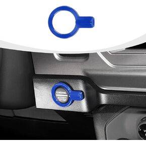 for Bronco Push Start Button Cover, Engine Start Stop Button Trim Compatible with 2021-2023 Ford Bronco Interior Accessories, Carbon Fiber