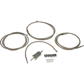 Dorman 819-871 خط الوقود المضفر من الفولاذ المقاوم للصدأ الخلفي متوافق مع نماذج شيفروليه/GMC المحددة (OE Fix)