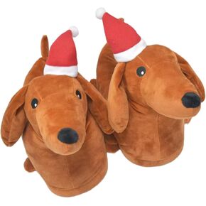 Cute Dachshund Slippers For Women - Cozy Warm Animal Dog Slippers