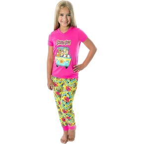 Intimo Scooby Doo's Girls Mystery Machine and Gang Shirt and Pants 2 PC Pajama set