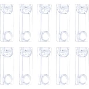 uxcell 12Pcs Blind Cord Weight, 80mm Curtain Blinds Handles Plastic Pull String Pendants for Window Shutter Vertical Roller Blinds Accessories, Transparent