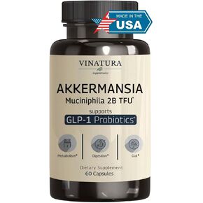Akkermansia probiotic - ملحق Akkermansia munciniphila ، ملحق GLP -1 - 60 كبسولة