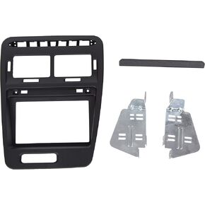 Kojem Radio Bezel Compatible with 1990-1999 Nissan 300ZX Z32 Double Din Radio Bezel with Stock Finish Black