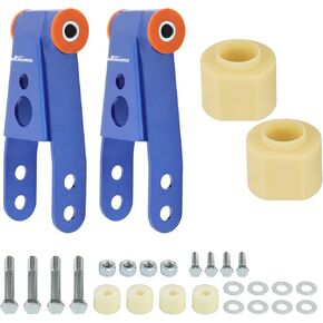 maXpeedingrods 3" Front 2" Rear Leveling Lift Kit for Jeep Cherokee XJ 2WD 4WD 1984-2001, 3" Front Spring Spacers and 2" Rear Lift Shackles w/Transfer Case Drop Spacer Kit