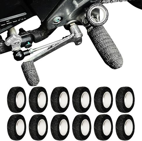 أغلفة تحول ترس الدراجات النارية 12pcs ، وغطاء دراجة نارية ناتجة عن ذاتي ، مسند حارس ، غطاء دواسة ، حذاء أحذية ، حذاء حذاء دراجة نارية ، رافعة رافعة ، أسود ، مسند القدمين in Kuwait