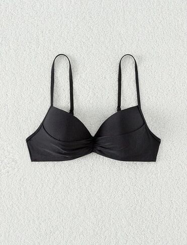 ZAFUL Women Twist Front Underwire Bikini Top Push Up Lace Up Swimsuit Tops Bra Padded Bathing Suit Tops in Saudi Arabia