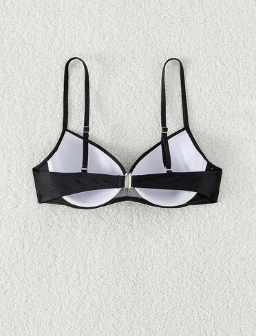 ZAFUL Women Twist Front Underwire Bikini Top Push Up Lace Up Swimsuit Tops Bra Padded Bathing Suit Tops in Saudi Arabia
