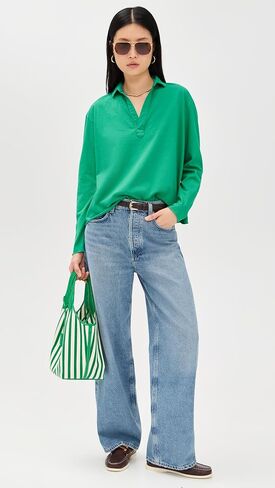 Frank & Eileen Women's Patrick Popover Henley in Saudi Arabia