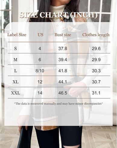 JTI Vest for Women, Flannel Plaid Lapel Neck Sleeveless Outerwear Vests, Button Front with Pockets Casual Jackets in Saudi Arabia