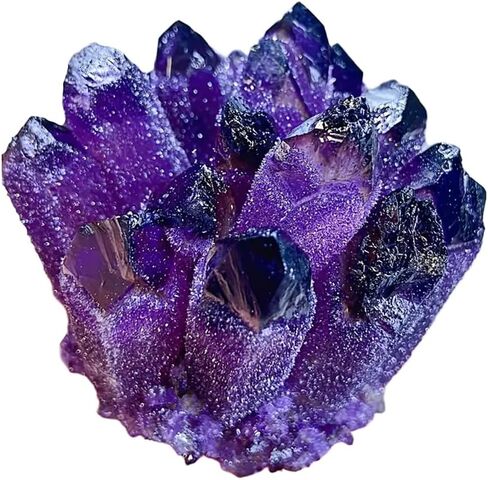 Natural Crystal Cluster Clear Quartz Mineral Crystal Cluster Cluster Healing Ornament Hue Reflection Feng Shui Home Decor (White) in Kuwait