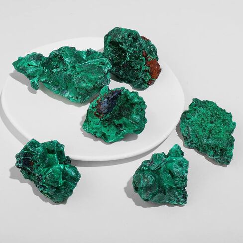 Apengshi Natural Plastal Crystal Stone 0.11-0.22lb Raw chate الملاوي الملاوي غير منتظم عينة من الملازم المعدني الخشن عينة من الشكل الأصلي شفاء الكريستال Gem الإجهاد مع مربع الهدايا in Kuwait